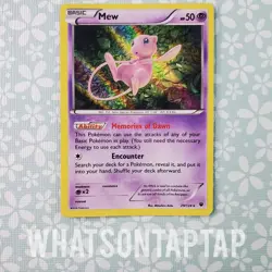 Pokemon Card Mew 29/124 Holo Rare XY Fates Collide Singles LP - Image 1
