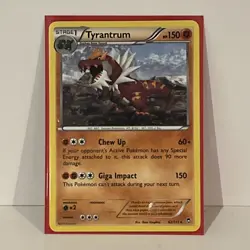 Pokemon Card XY - Furious Fists 62/111 Tyrantrum - Image 1