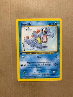 1st Edition Totodile 80/111 Neo Genesis - Common Pokemon Card - NM - Image 1