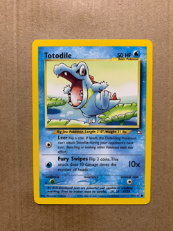 Totodile 81/111 Neo Genesis - Common Pokemon Card - NM/Mint - Image 1