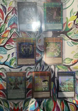 YUGIOH Lot of 7 QCR Cards. Diamond Dire Wolf, Claw of Hermos and More - Image 1