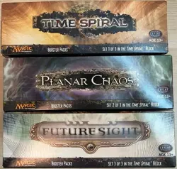 MTG Empty Booster Boxes Time Spiral Planar Chaos Future Sight No Cards Lot - Image 2