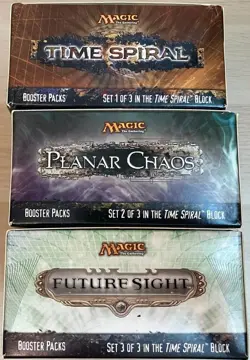 MTG Empty Booster Boxes Time Spiral Planar Chaos Future Sight No Cards Lot - Image 5