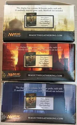 MTG Empty Booster Boxes Ravnica City of Guilds Guildpact Dissension No Cards Lot - Image 3