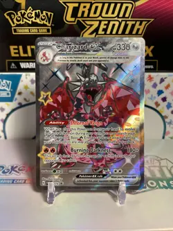 Pokemon TCG Charizard EX SVP 074, Paldean Fates, Shiny Ultra Rare Promo Card NM - Image 1