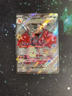 Pokemon TCG Charizard EX SVP 074, Paldean Fates, Shiny Ultra Rare Promo Card NM - Image 3