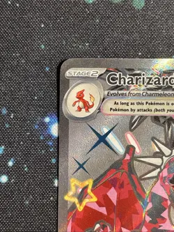 Pokemon TCG Charizard EX SVP 074, Paldean Fates, Shiny Ultra Rare Promo Card NM - Image 4