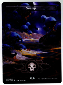 Swamp 237/244 Non Foil Borderless Land Unfinity Magic The Gathering NM - Image 1