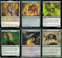 Custom Commander Deck Brokkos, Apex of Forever - Infect Mutate - MTG Cards NM - Image 1