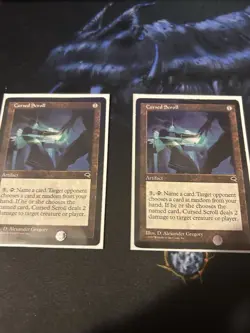 Cursed Scroll Tempest Magic MTG MP ** Reserved List ** - Image 3