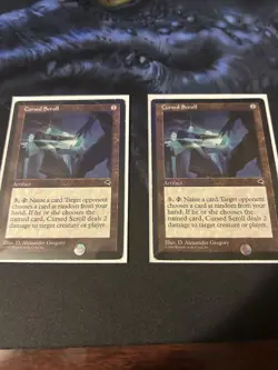 Cursed Scroll Tempest Magic MTG MP ** Reserved List ** - Image 4