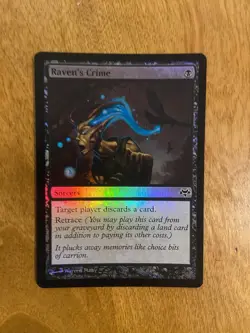 1x Raven's Crime - Foil Light Play MTG Magic Eventide - Image 1
