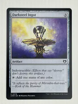 Darksteel Ingot - 0378 - Commander Masters - MTG - NM - Regular Common - Image 1