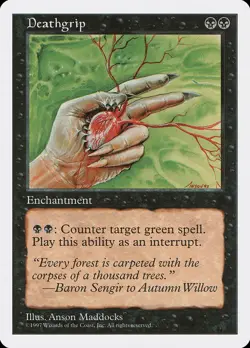 4x Deathgrip - MP - 5th Edition - SPARROW MAGIC mtg - Image 1