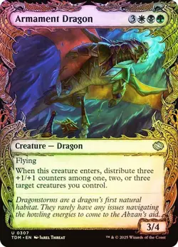 Foil Armament Dragon (Showcase) [Tarkir: Dragonstorm] MTG - Image 1