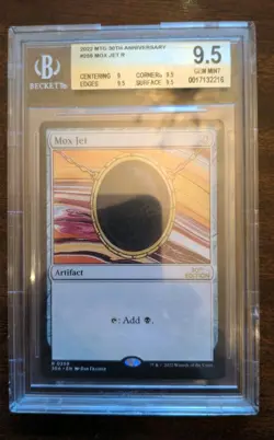 BGS 9.5 Mox Jet Modern Frame English 30th Anniversary Edition MTG Magic GEM MINT - Image 1