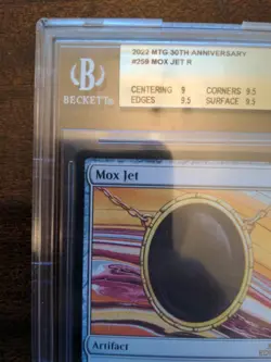 BGS 9.5 Mox Jet Modern Frame English 30th Anniversary Edition MTG Magic GEM MINT - Image 3