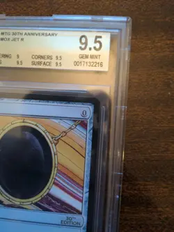 BGS 9.5 Mox Jet Modern Frame English 30th Anniversary Edition MTG Magic GEM MINT - Image 4