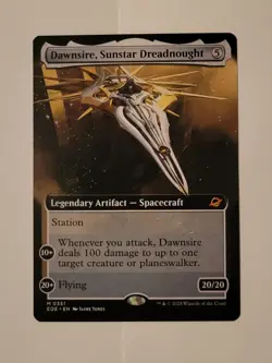 Dawnsire, Sunstar Dreadnought Extended Art Edge of Eternities MTG Near Mint - Image 1