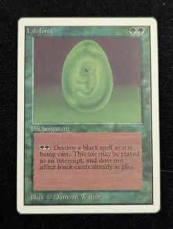 Lifeforce - Unlimited - LP - Magic the Gathering - MTG - Green - Enchant - Image 1