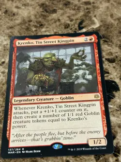 KRENKO, TIN STREET KINGPIN Magic MTG War of the Spark - Image 1