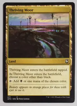 X 1 Thriving Moor Dungeons & Dragons NM MTG Magic The Gathering - Image 1