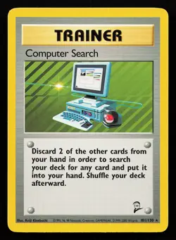 Computer Search 101/130 Rare Base Set 2 Pokemon Card - Image 1