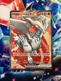 Pokemon TCG Reshiram EX Full Art Ultra Rare #158/086 Holo SV: White Flare NM/M - Image 1