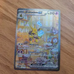 Pokemon Alakazam EX TCG Scarlet & Violet Card 201/165 Near Mint Condition - Image 1