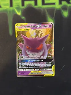 Pokemon TCG - Gengar & Mimikyu GX 53/181 - Sun & Moon Team Up Holo - Near Mint - Image 1