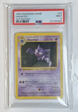 Haunter 1st Edition Base Set 1999 Pokemon PSA 9 Mint WOTC #29 - Image 1