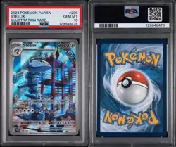 Steelix 208/182 Illustration Rare 2023 Pokemon Paradox Rift PSA 10 GEM MINT - Image 3
