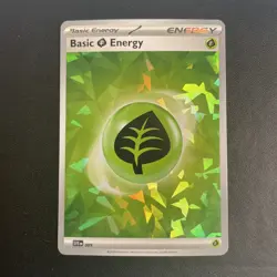 Basic Grass Energy Cracked Ice Holo 009 Sv07 Stellar Crown Pokemon English NM - Image 1
