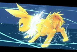 Pokemon anime kuroyoshi pok mon jolteon fanart pixiv Pad Gaming Mat Desk - Image 1