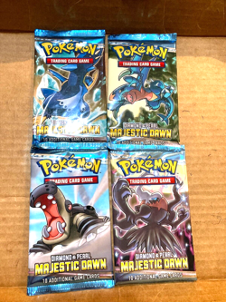 VTG. Pokemon TCG Diamond & Pearl ONE Majestic Dawn Booster Pack factory sealed - Image 1