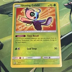Shining Celebi SM79 Pokemon Shining Legends Black Star Promo Mint NM - Image 1