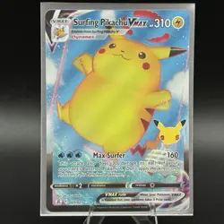 Pokemon Celebrations - Surfing Pikachu VMAX - 009/025 - 25th Anniversary Set - Image 3