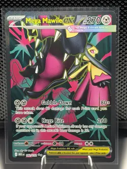 Mega Mawile Ex Ultra Rare 162/132 Pokemon Mega Evolution Full Art Holo - Image 1