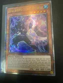 Evil Hero Toxic Bubble SUDA 1st Ed NM Yugioh Tcg Quarter Century - Image 3