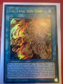 NM Yugioh MP22-EN275 The True Sun God ULTRA RARE 1ST EDITION - Image 1