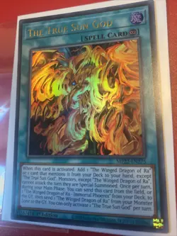 NM Yugioh MP22-EN275 The True Sun God ULTRA RARE 1ST EDITION - Image 3