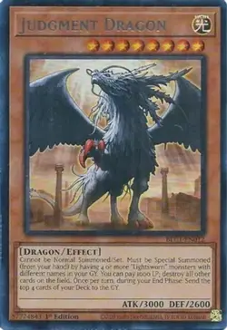 Yugioh! LP Judgment Dragon (Silver) - BLC1-EN012 - Ultra Rare - 1st Edition Ligh - Image 1