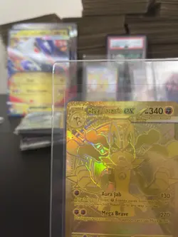 Mega Lucario EX 188/132 Hyper Rare Gold Card Mega Evolutions Pokemon Pack Fresh - Image 2