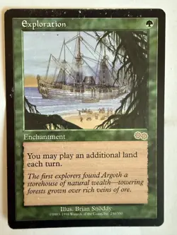 MTG: Exploration Card Regular Urza's Saga Magic The Gathering - Image 1