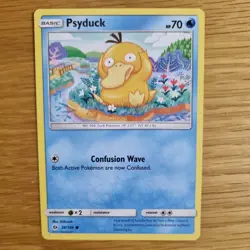 PSYDUCK 28/149 POKEMON CARD (SUN & MOON SET) - Image 1