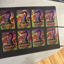 (8) Lorcana Maleficent Monstrous Dragon Championship Foil Alt Card ALL UNPLAYED - Image 2