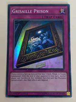 Yugioh - Grisaille Prison - 1st Edition Super Rare LP - Plus Free Holo Card - Image 1
