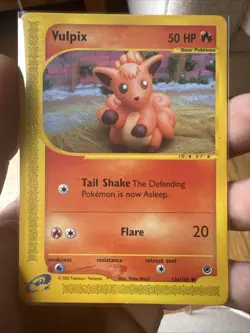 Pokemon Vulpix TCG Expedition Card 136/165 Non-Holo E-Series - Image 1