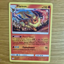FLAREON 25/236 POKEMON CARD (COSMIC ECLIPSE SET) - Image 1