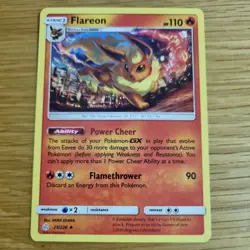 FLAREON 25/236 POKEMON CARD (COSMIC ECLIPSE SET) - Image 2